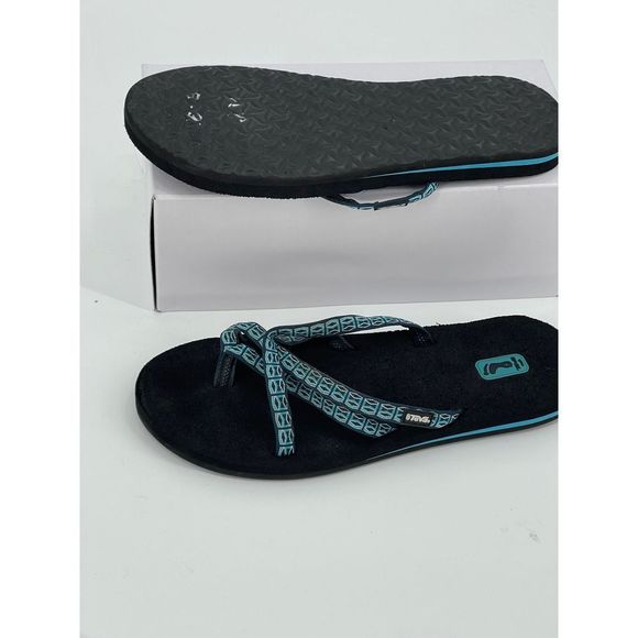 Tevas‎ Sandals Strappy Blue Black Women's Size 11 - Picture 11 of 11